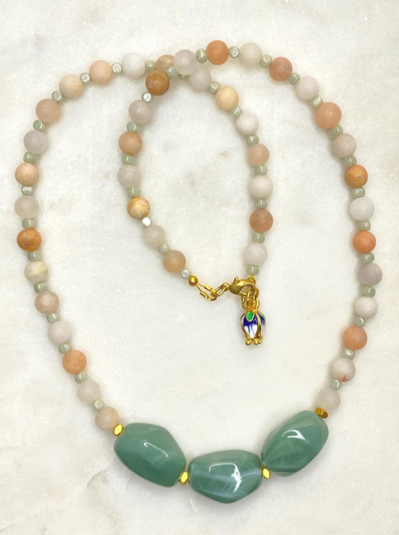Amazonite Green Necklace