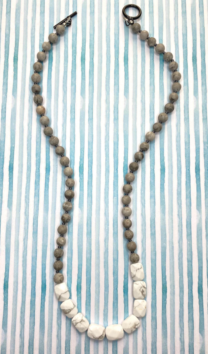White & Gray Necklace