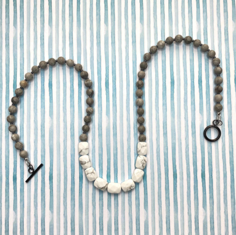 White & Gray Necklace