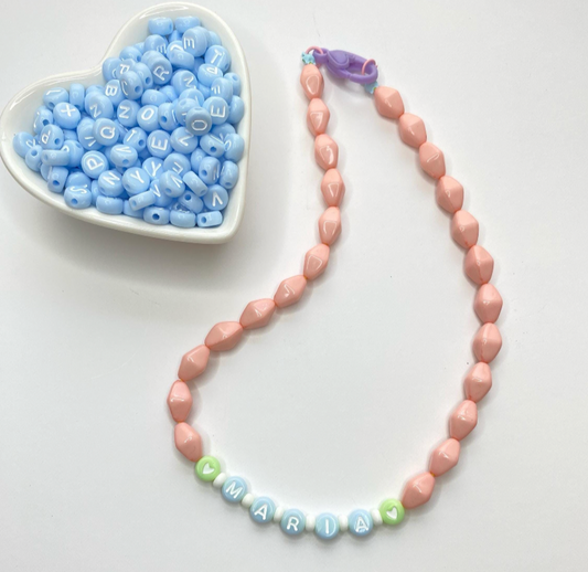 Pastel Pink Name Necklace