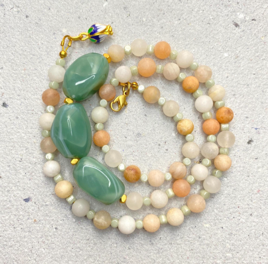 Amazonite Green Necklace