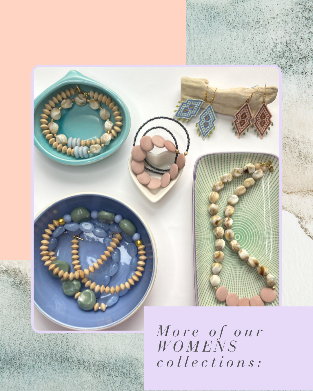 Glass & Wood Summer Boho Necklace