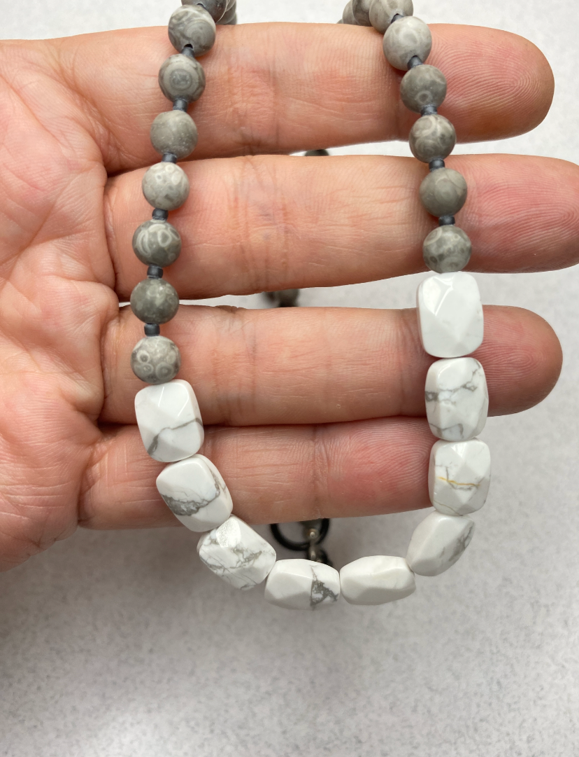 White & Gray Necklace