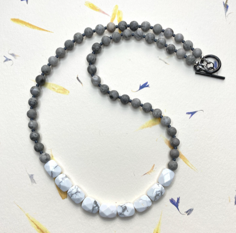 White & Gray Necklace