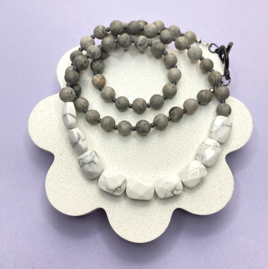 White & Gray Necklace