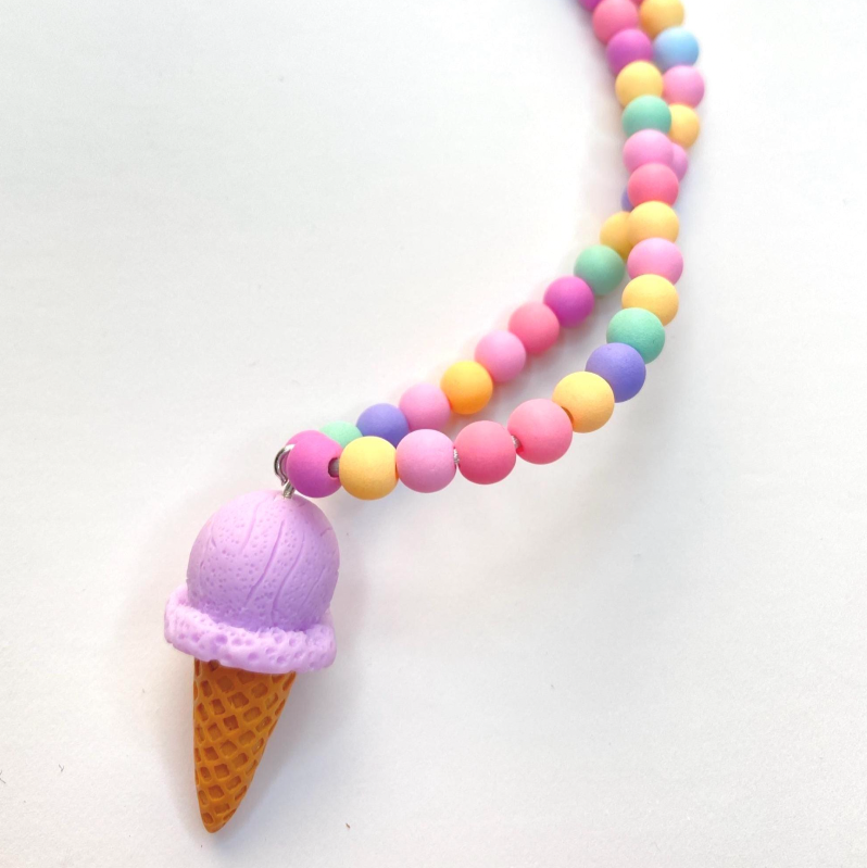 Purple Ice Cream Necklace