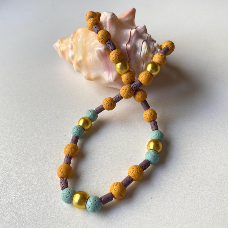 Orange Fall Necklace