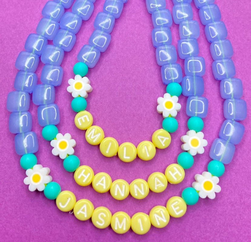 Blue Name Necklace