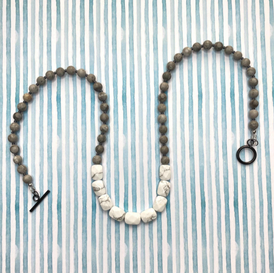 White & Gray Necklace