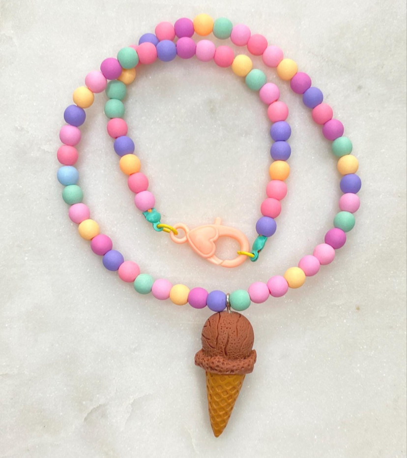 Choco Ice Cream Necklace