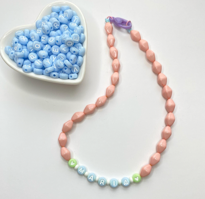 Pastel Pink Name Necklace