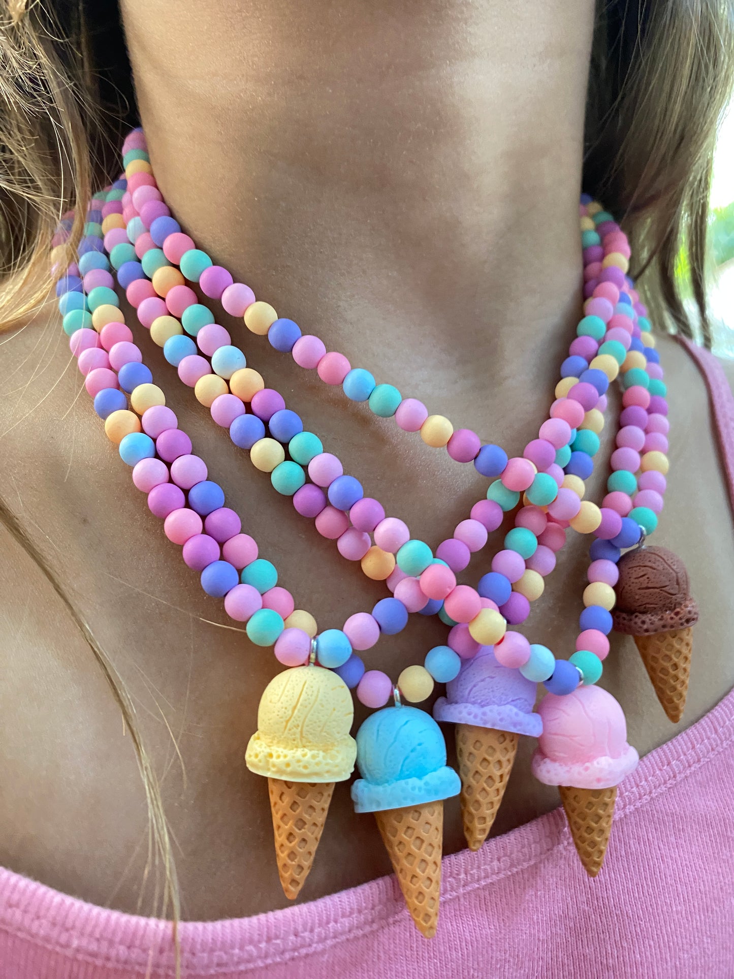 Choco Ice Cream Necklace