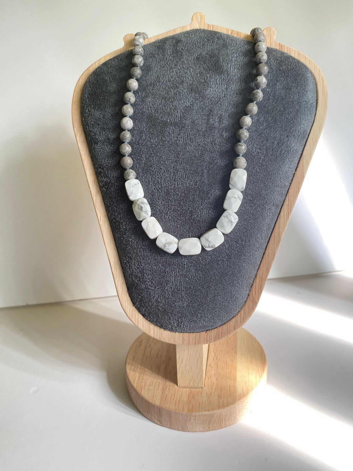 White & Gray Necklace