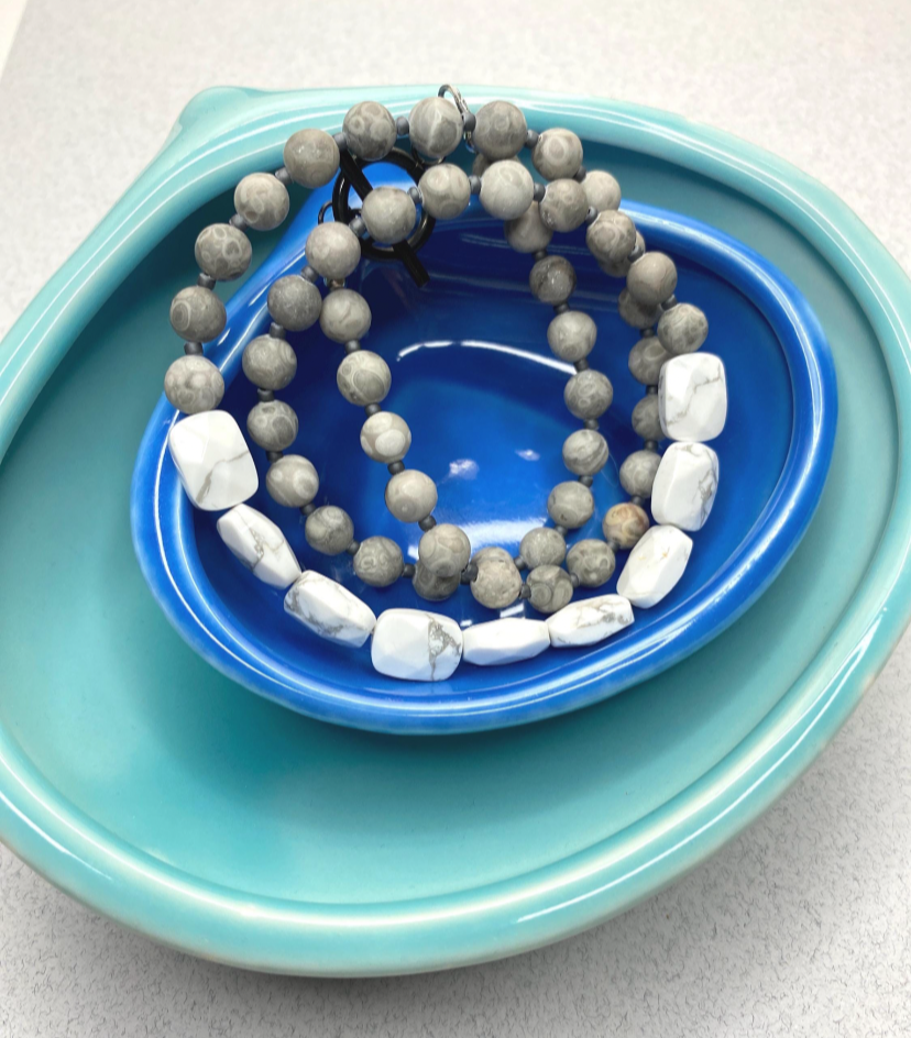 White & Gray Necklace