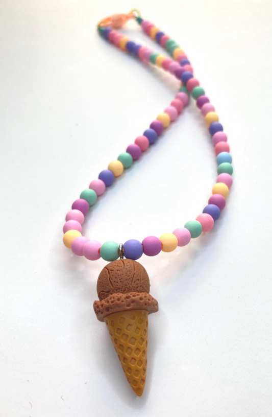 Choco Ice Cream Necklace