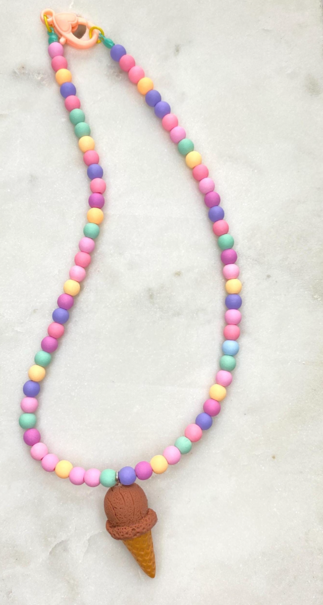 Choco Ice Cream Necklace