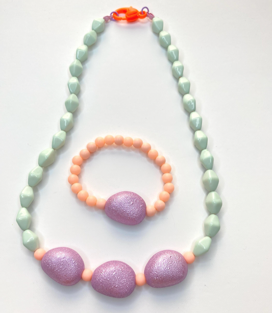 Mint Green & Purple Set