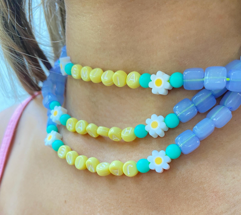Blue Name Necklace