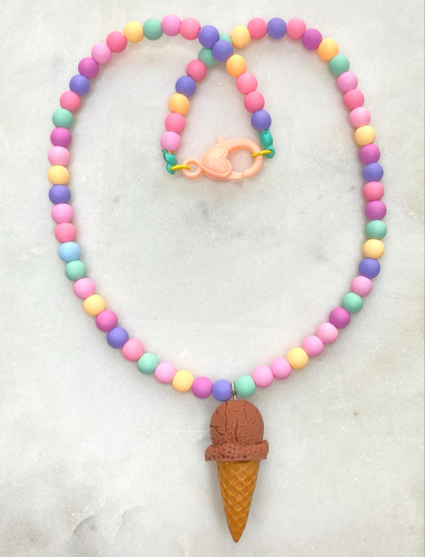 Choco Ice Cream Necklace